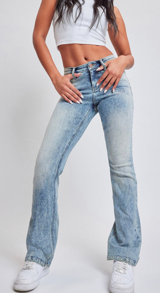 YMI Vintage Wash Flair Jeans