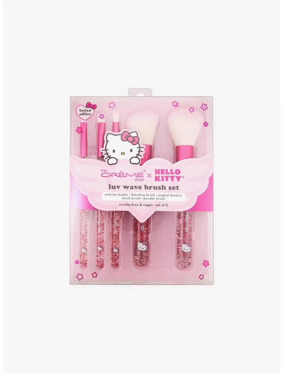 The Crème Sho X Hello Kitty Luv Wave Brush Set